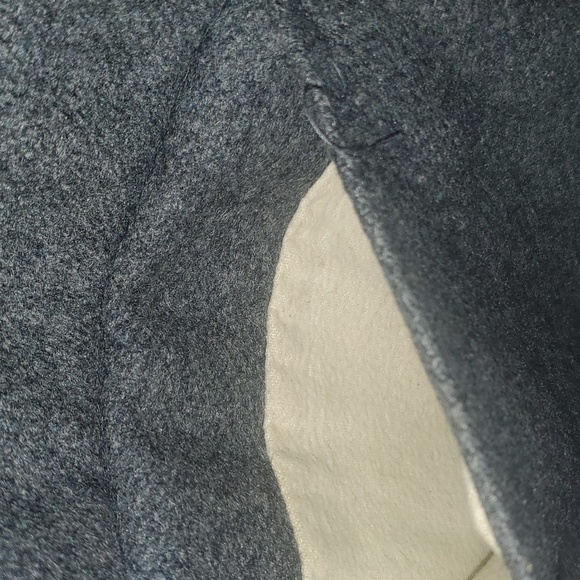 Vintage 1960's Cresco Craftsman Gray Wool Black Faux Fur Collar Peacoat - Picture 11 of 12